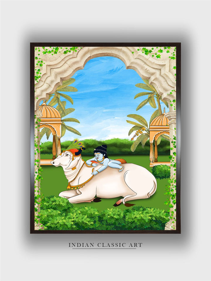 Lord Krishna Pichwai painting