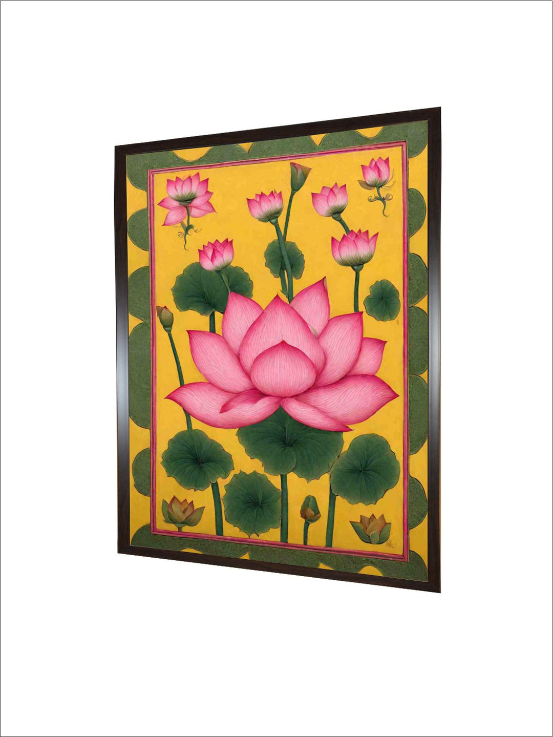 Lotuses Indian pichwai art