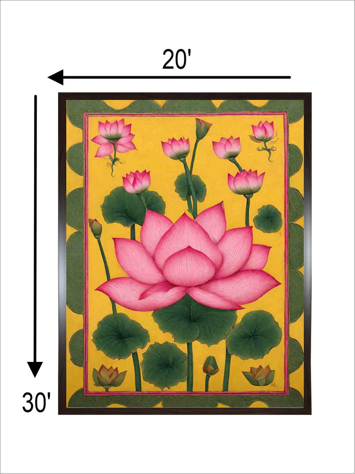 Lotuses Indian pichwai art