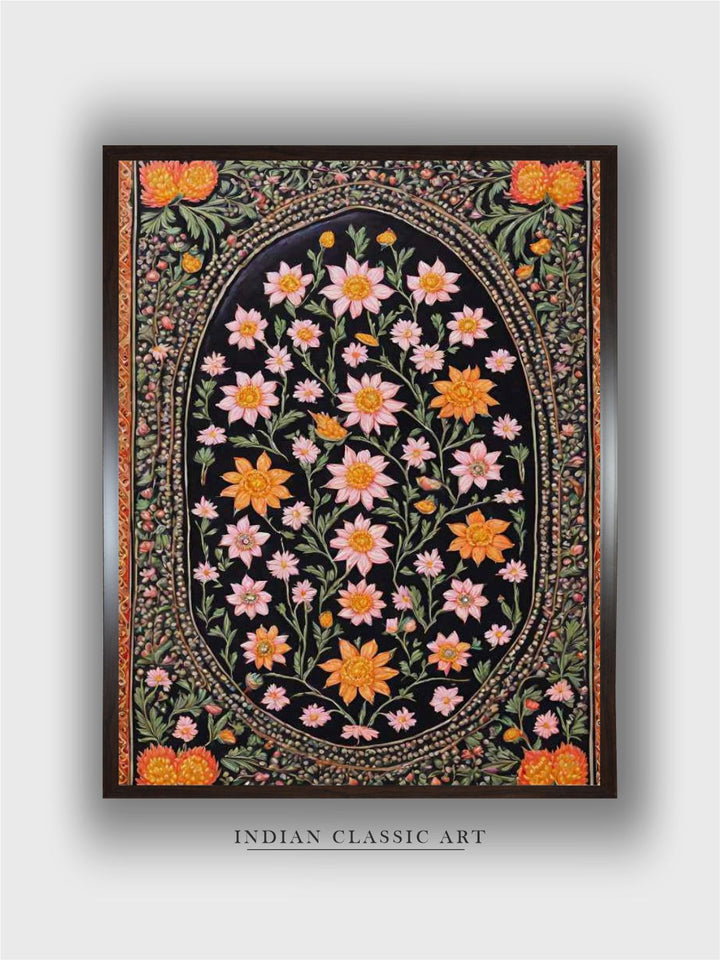 Indian Floral pichwai Art