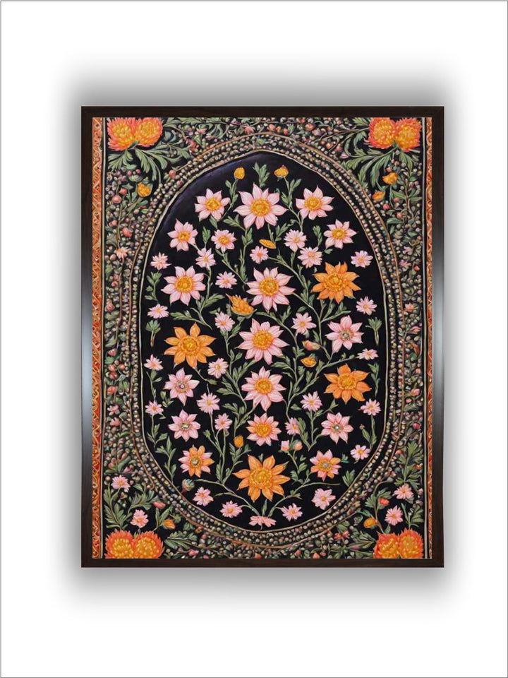 Indian Floral pichwai Art