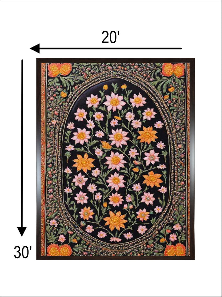 Indian Floral pichwai Art