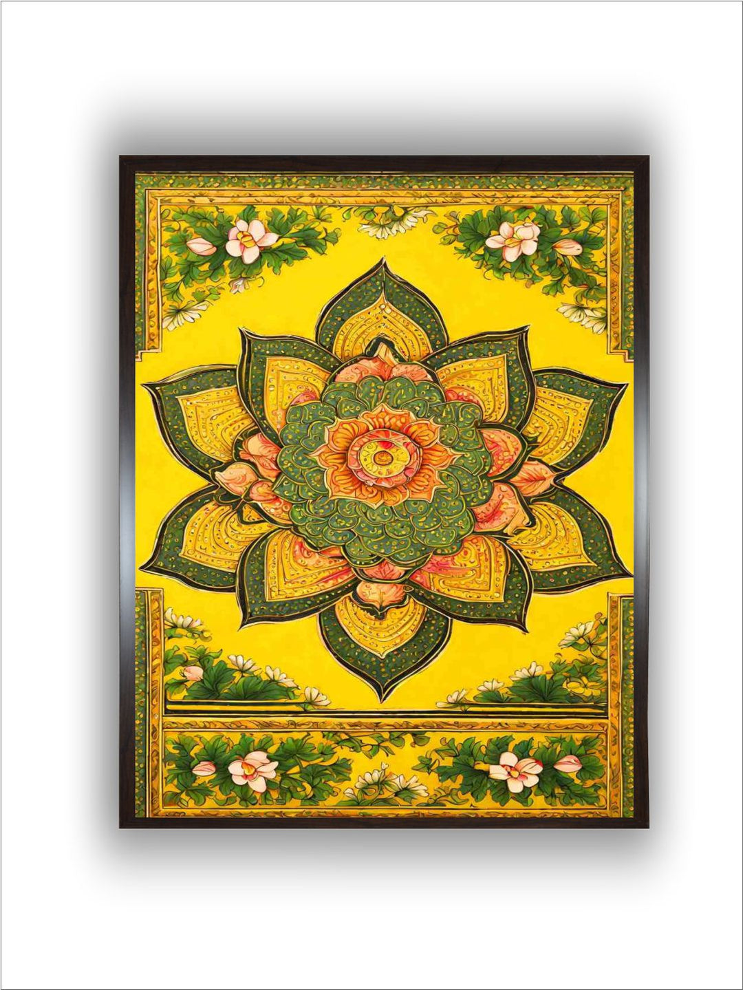 Lotuses Indian pichwai art