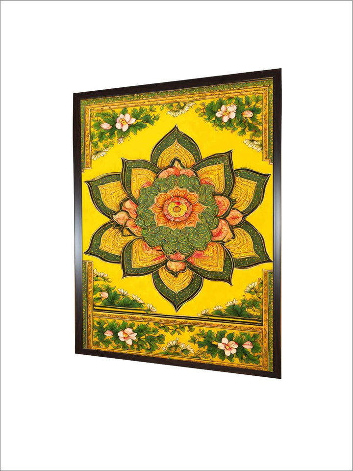 Lotuses Indian pichwai art