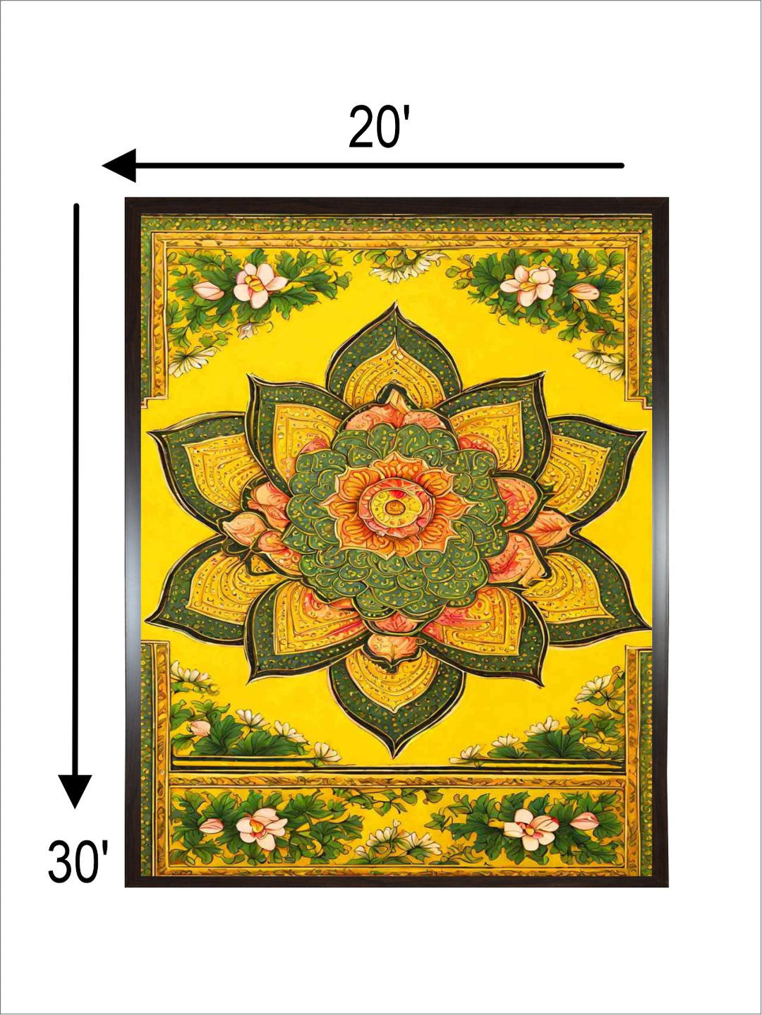 Lotuses Indian pichwai art