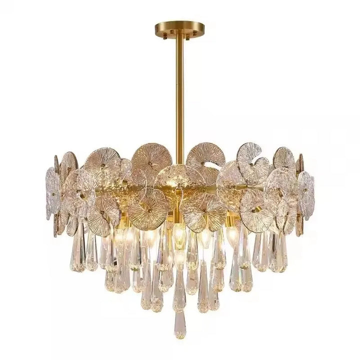Hotel Custom Modern Style Fish Design Decoration Hall Wedding Large Glass Contemporary Led Chandelier
