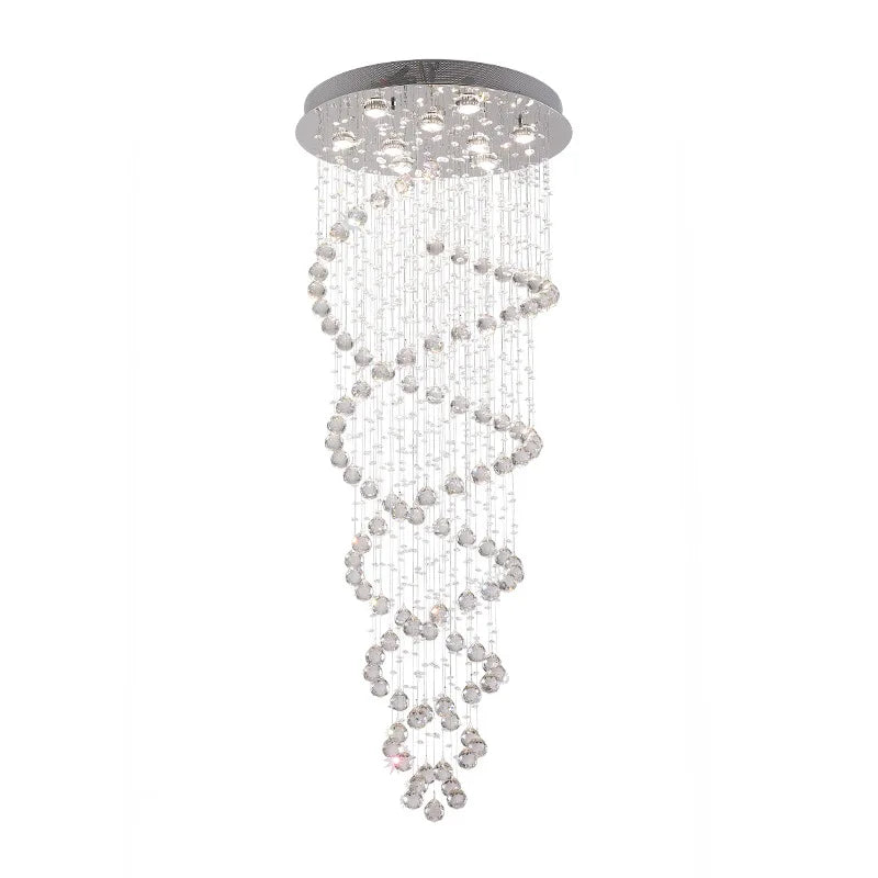 Modern Large Rings LED Chandelier Circle Crystal Iron Energy Saving Sample &amp; Packing with Customer Logo Traditional Ns