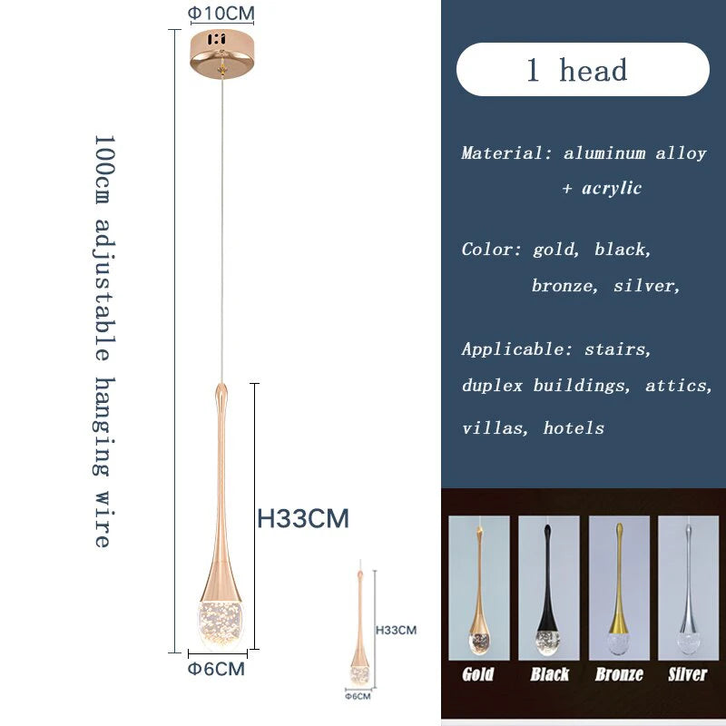 Minimalist Plated Champagne Gold Luxury Modern Chandeliers Suspended Mounted Led Pendant Lights