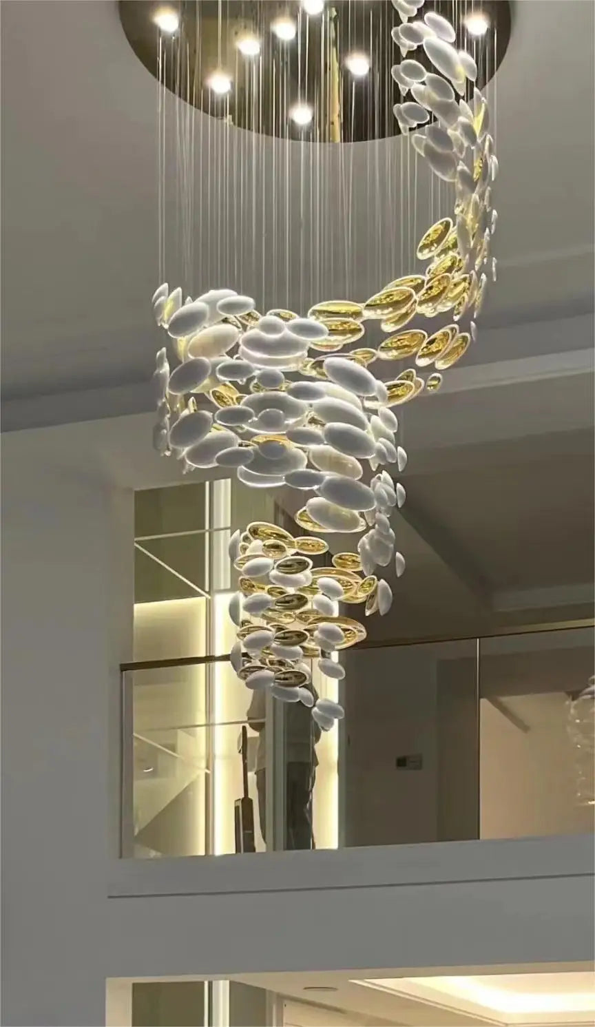 French Country Modern Led Decorative Rectangle Fixture Lamp Home Ceiling Blown Glass Bubble Ball Pendant Light Branch Chandelier