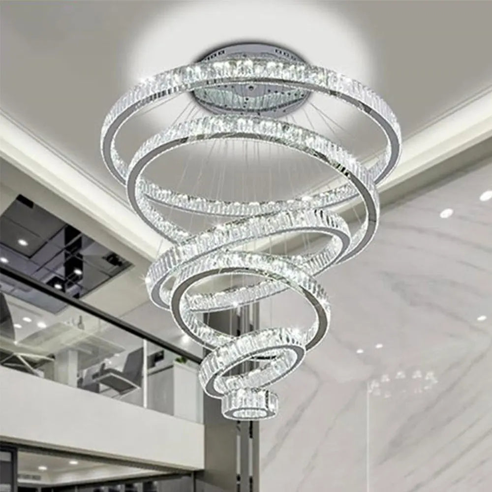 Hot selling French classic large luxury hotel lobby staircase crystal ceiling lamp chandelier