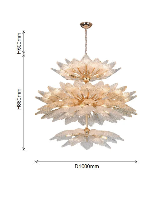 Hotel Custom Modern Style Fish Design Decoration Hall Wedding Large Glass Contemporary Led Chandelier