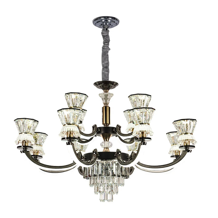 2023 Gold Hanging Chandelier Light Modern Crystal Led Ceiling Pendant Luxury Nordic Decoration Chandelier Modern For Living Room