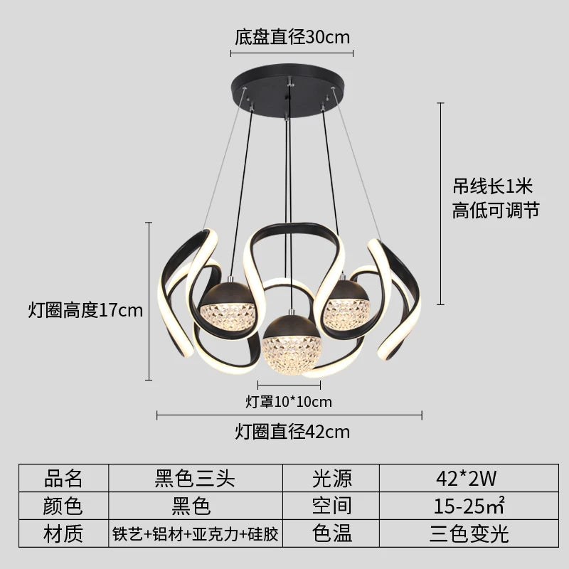 Hotel Custom Modern Style Fish Design Decoration Hall Wedding Large Glass Contemporary Led Chandelier