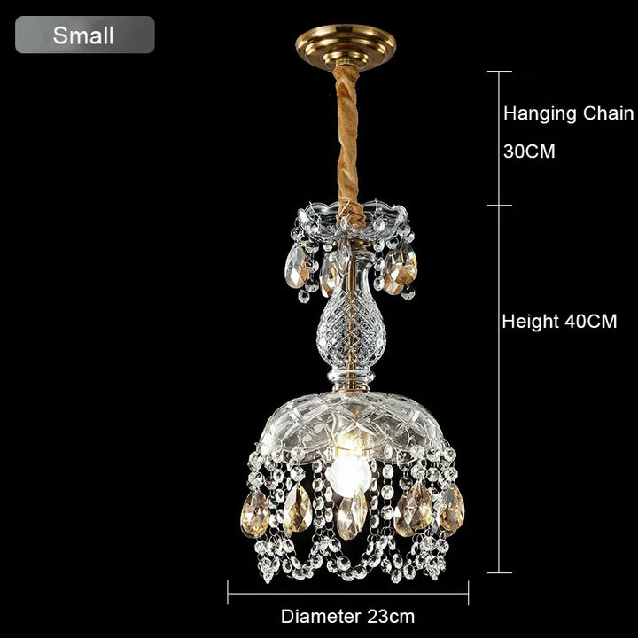living room chandelier luxury atmospheric lighting ceramic crystal lamp