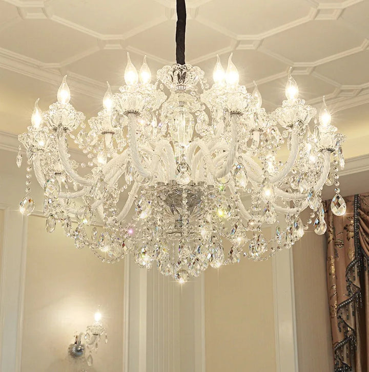 Jewellerytop victorian hotel light french decorative modern k9 crystal pendant lamp luxury high end design chandelier lighting