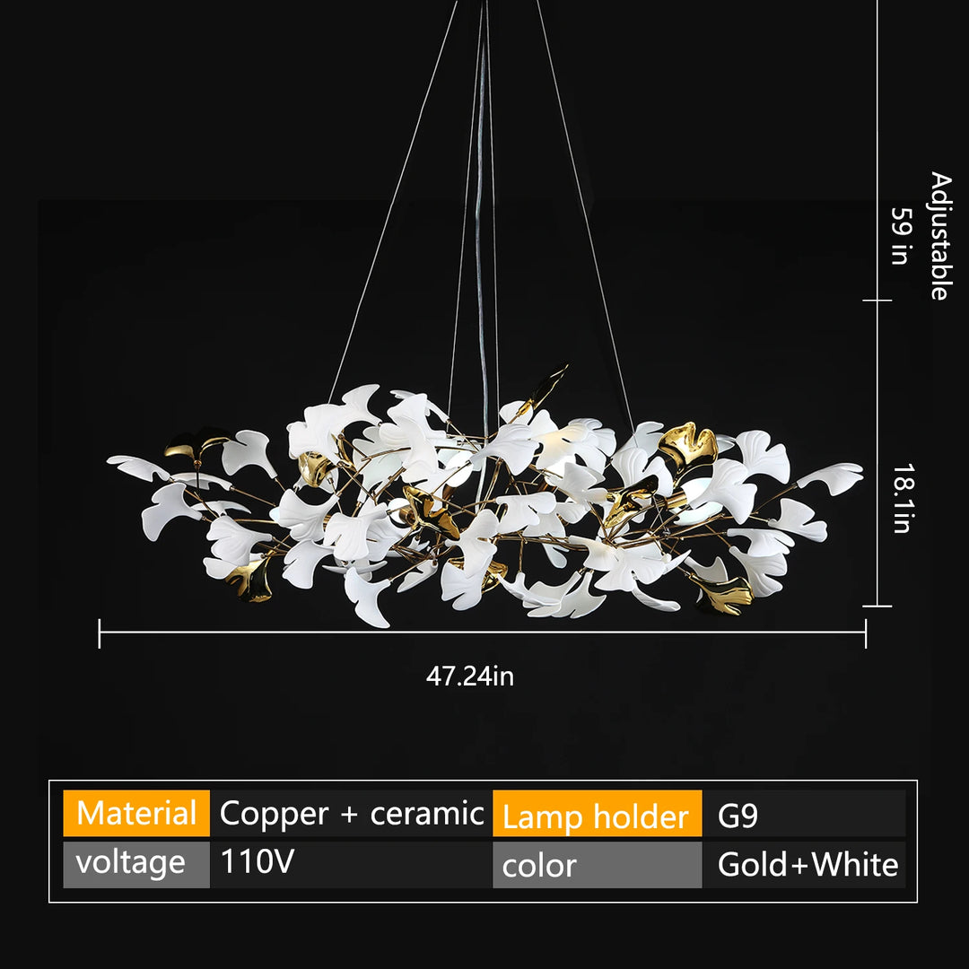 Hotel Custom Modern Style Fish Design Decoration Hall Wedding Large Glass Contemporary Led Chandelier