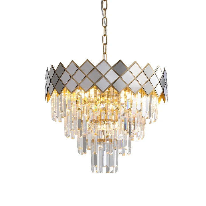 Rotating Staircase Crystal Chandelier Lighting Decoration Living Pendant Lamp Room Restaurant LED Luxury Modern Pendant Light