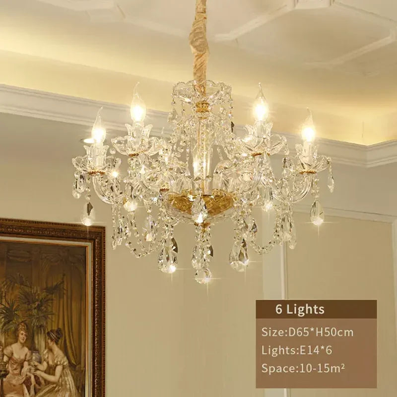 Rotating Staircase Crystal Chandelier Lighting Decoration Living Pendant Lamp Room Restaurant LED Luxury Modern Pendant Light