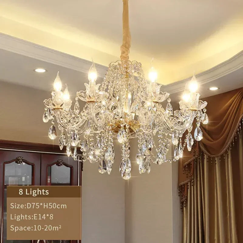 Rotating Staircase Crystal Chandelier Lighting Decoration Living Pendant Lamp Room Restaurant LED Luxury Modern Pendant Light