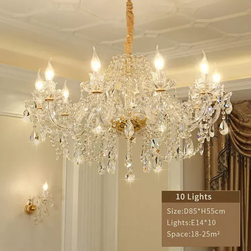 Rotating Staircase Crystal Chandelier Lighting Decoration Living Pendant Lamp Room Restaurant LED Luxury Modern Pendant Light