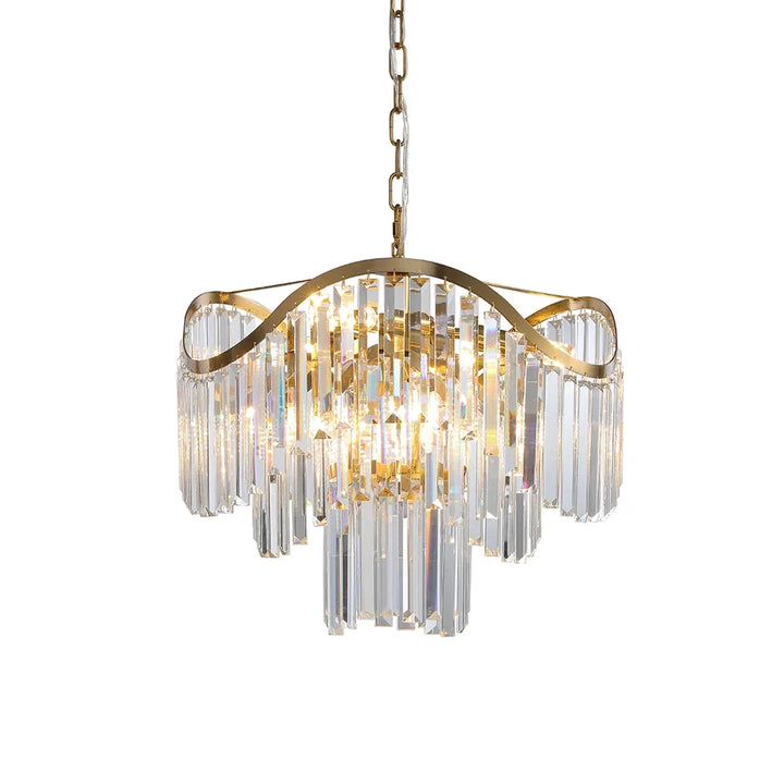 Rotating Staircase Crystal Chandelier Lighting Decoration Living Pendant Lamp Room Restaurant LED Luxury Modern Pendant Light