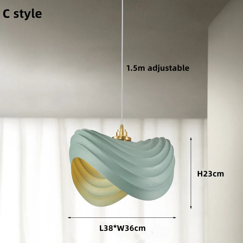 light blue and grey color blown glass chandelier dining room hotel lobby decoration