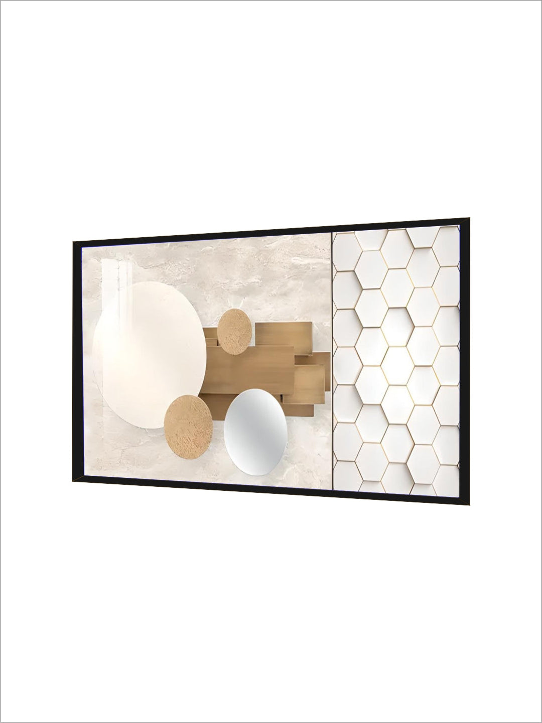 Modern Aesthetics Abstract Sun & Moon Wall Art Fine Art Canvas Prints Pictures For Luxury Loft Living Room Dining Room Lifestyle Art Decor