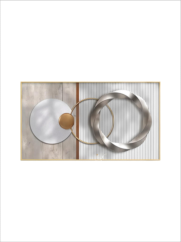 Modern Aesthetics Abstract Sun & Moon Wall Art Fine Art Canvas Prints Pictures For Luxury Loft Living Room Dining Room Lifestyle Art Decor