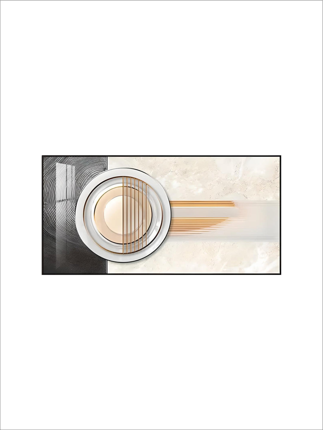 Modern Aesthetics Abstract Sun & Moon Wall Art Fine Art Canvas Prints Pictures For Luxury Loft Living Room Dining Room Lifestyle Art Decor