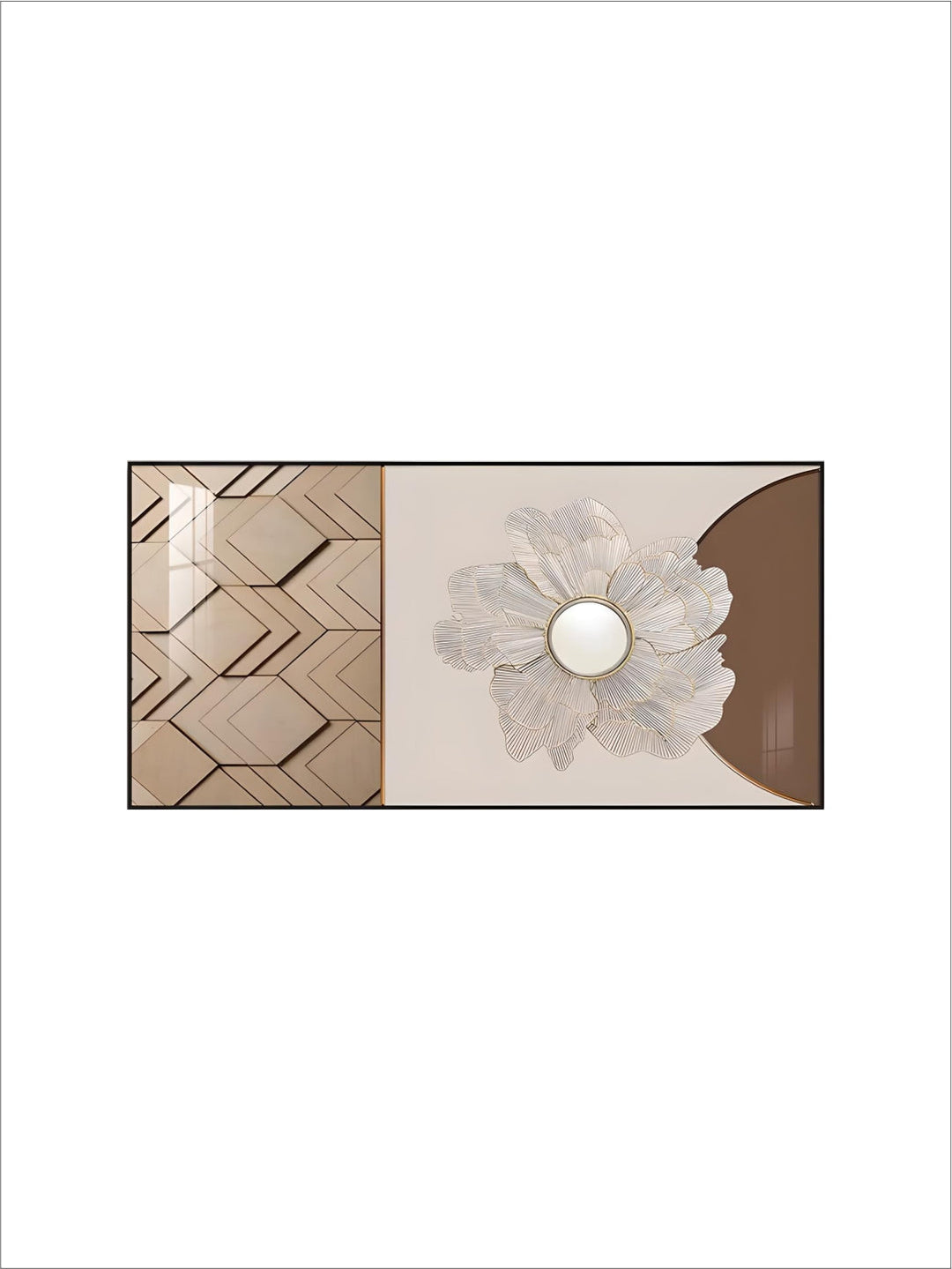 Modern Aesthetics Abstract Sun & Moon Wall Art Fine Art Canvas Prints Pictures For Luxury Loft Living Room Dining Room Lifestyle Art Decor
