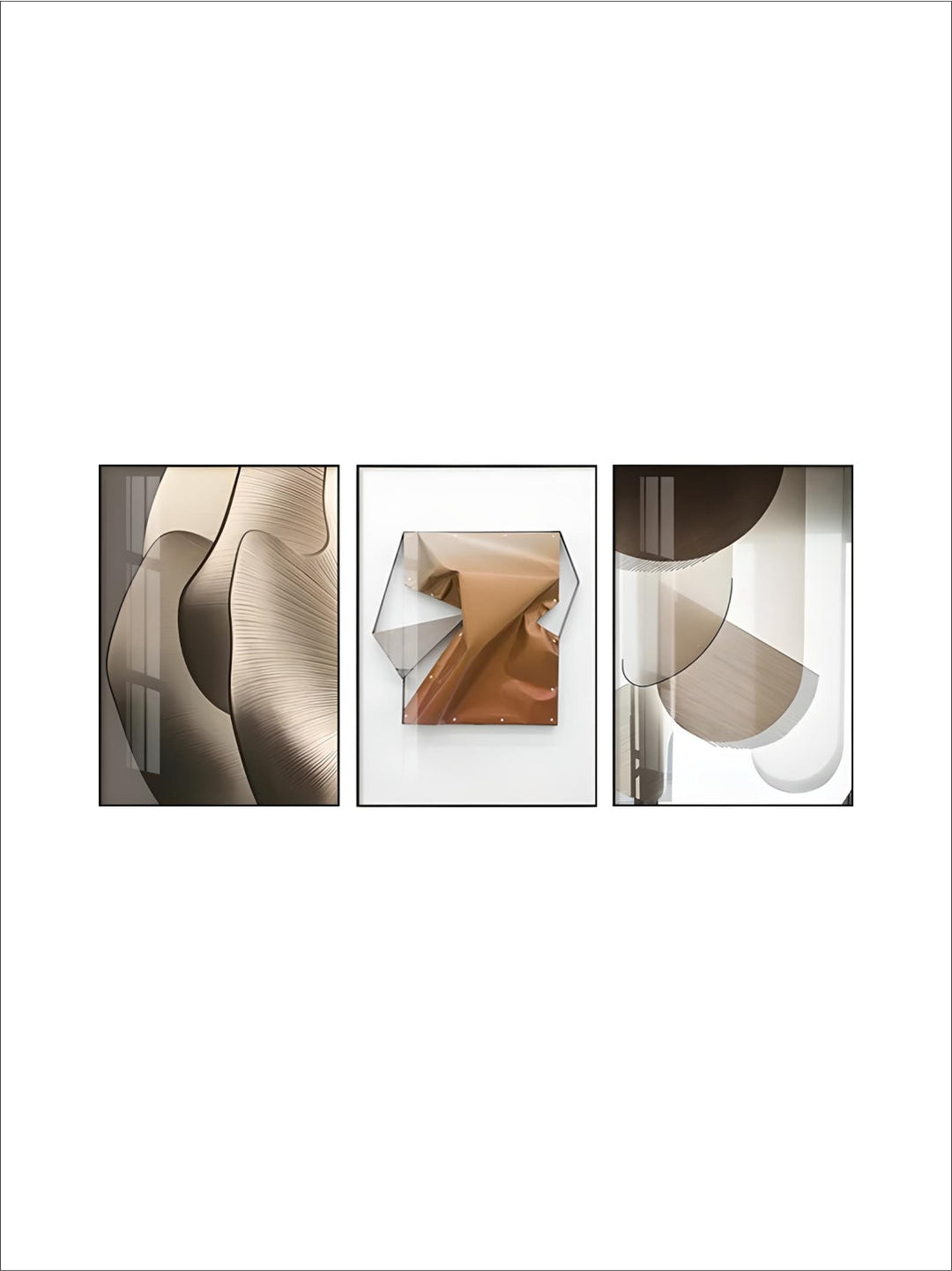 Modern Aesthetics Abstract Geometry Wall Art Fine Art Canvas Prints Pictures For Luxury Apartment Living Room Dining Room Entrance Foyer Art Decor