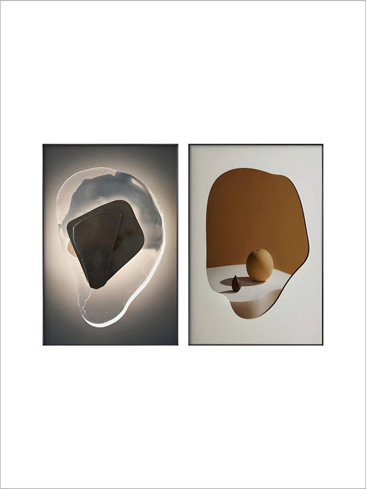 Modern Aesthetics Abstract Geometry Wall Art Fine Art Canvas Prints Pictures For Luxury Apartment Living Room Dining Room Entrance Foyer Art Decor