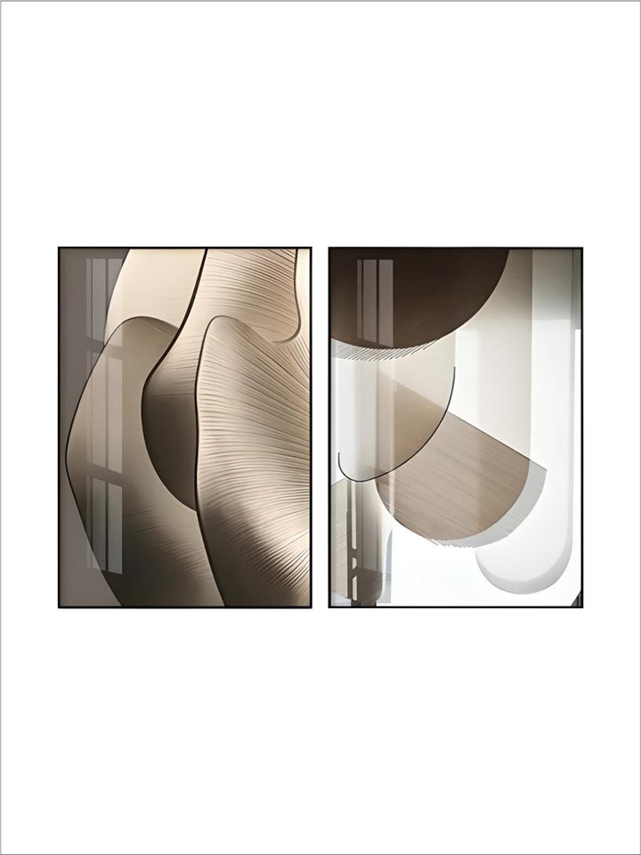 Modern Aesthetics Abstract Geometry Wall Art Fine Art Canvas Prints Pictures For Luxury Apartment Living Room Dining Room Entrance Foyer Art Decor