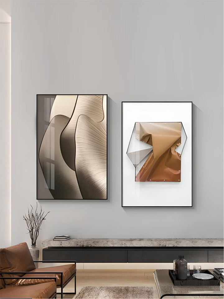 Modern Aesthetics Abstract Geometry Wall Art Fine Art Canvas Prints Pictures For Luxury Apartment Living Room Dining Room Entrance Foyer Art Decor