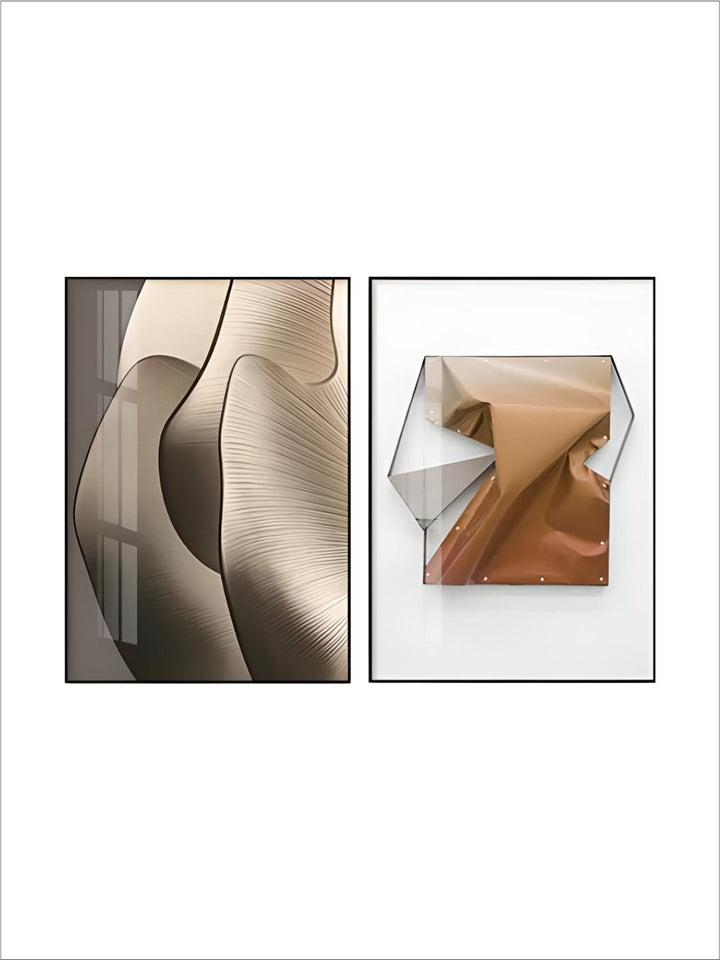 Modern Aesthetics Abstract Geometry Wall Art Fine Art Canvas Prints Pictures For Luxury Apartment Living Room Dining Room Entrance Foyer Art Decor