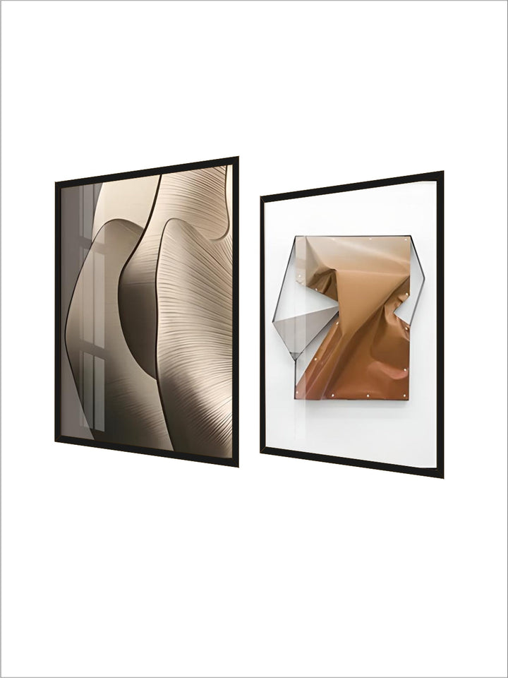 Modern Aesthetics Abstract Geometry Wall Art Fine Art Canvas Prints Pictures For Luxury Apartment Living Room Dining Room Entrance Foyer Art Decor