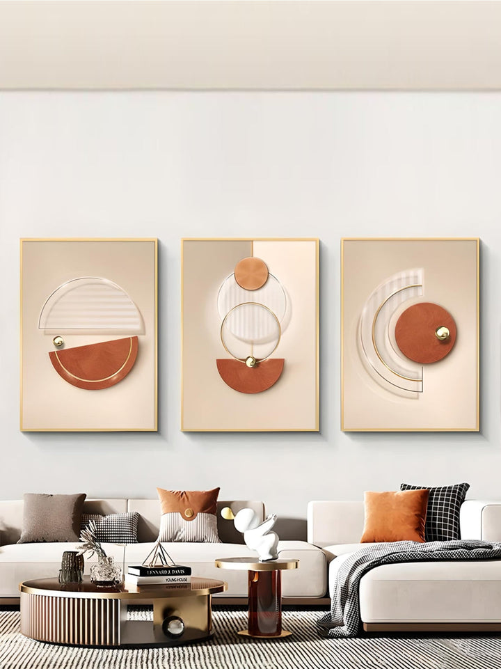 Harmonious Abstract Geometry Modern Aesthetics Wall Art Fine Art Canvas Prints Posters Pictures For Contemporary Apartment Living Room