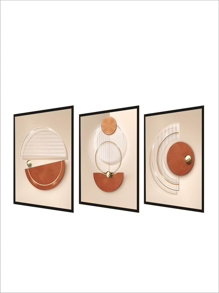 Harmonious Abstract Geometry Modern Aesthetics Wall Art Fine Art Canvas Prints Posters Pictures For Contemporary Apartment Living Room
