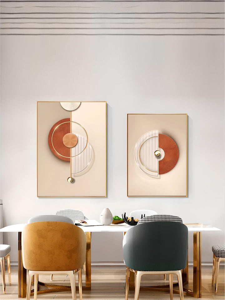 Harmonious Abstract Geometry Modern Aesthetics Wall Art Fine Art Canvas Prints Posters Pictures For Contemporary Apartment Living Room