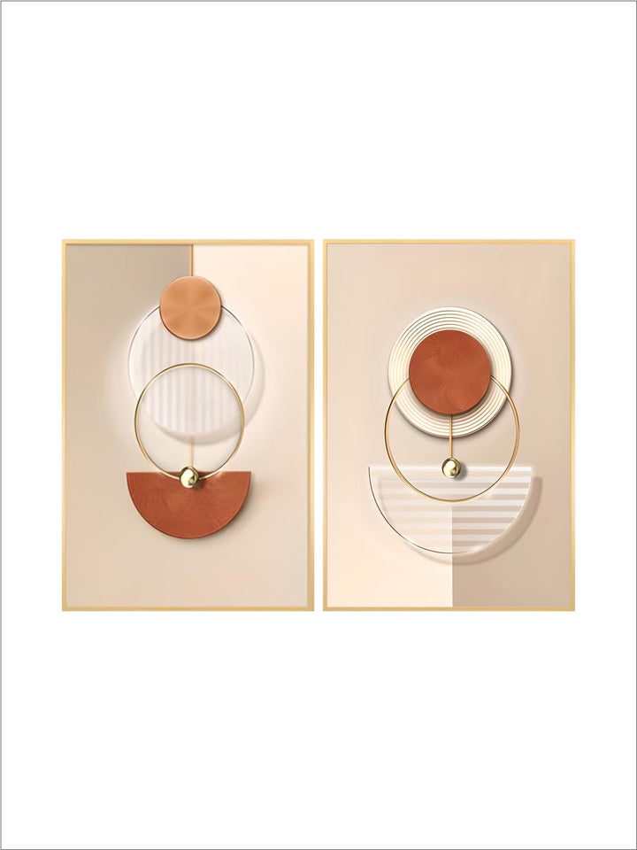 Harmonious Abstract Geometry Modern Aesthetics Wall Art Fine Art Canvas Prints Posters Pictures For Contemporary Apartment Living Room