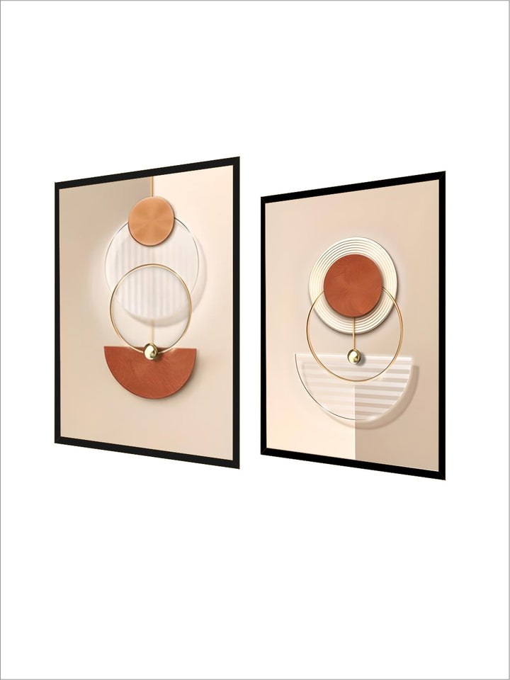 Harmonious Abstract Geometry Modern Aesthetics Wall Art Fine Art Canvas Prints Posters Pictures For Contemporary Apartment Living Room