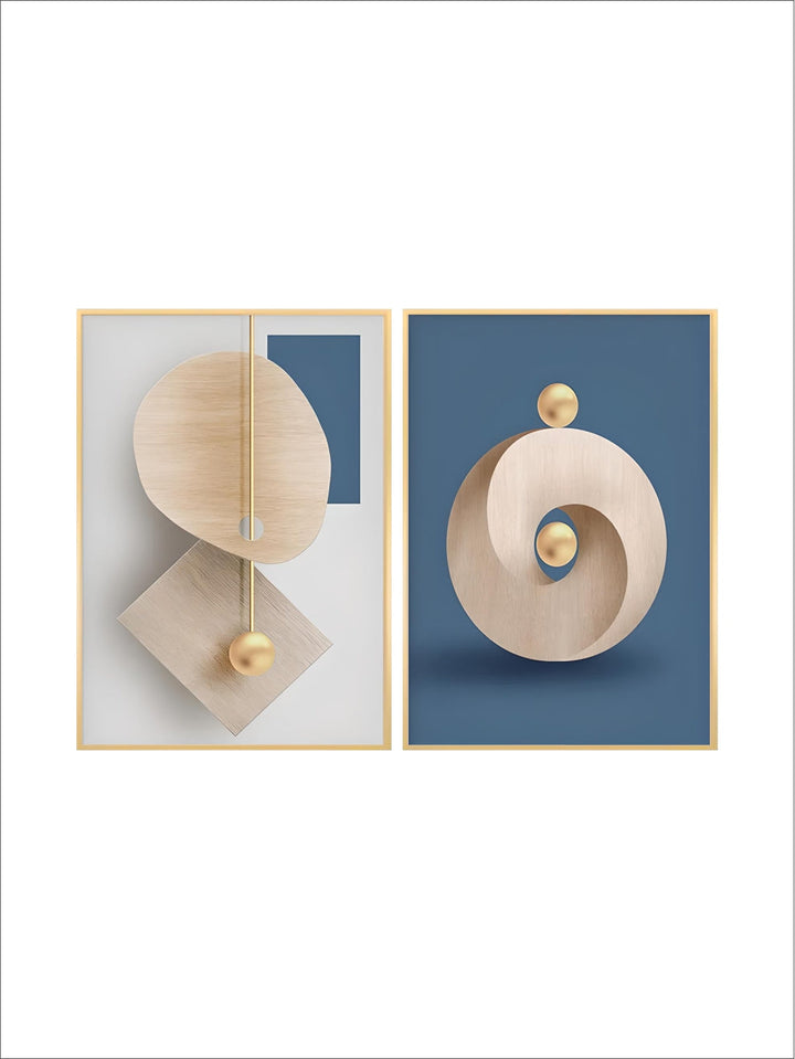 Modern Aesthetics Abstract Geometry Wall Art Fine Art Canvas Prints Posters Pictures For Modern Apartment Living Room Light Luxury Home Decor