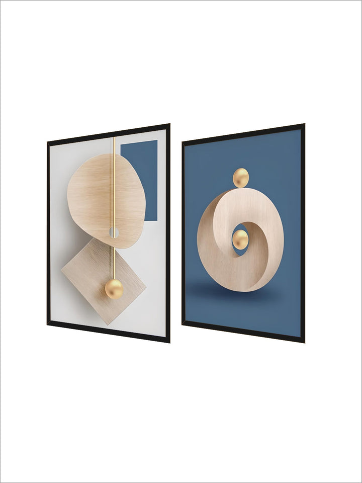 Modern Aesthetics Abstract Geometry Wall Art Fine Art Canvas Prints Posters Pictures For Modern Apartment Living Room Light Luxury Home Decor