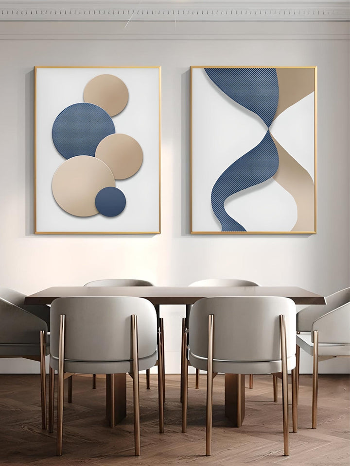 Modern Aesthetics Abstract Geometry Wall Art Fine Art Canvas Prints Posters Pictures For Modern Apartment Living Room Light Luxury Home Decor