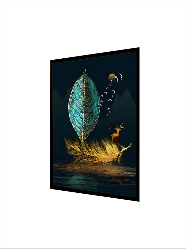 Abstract Black Golden Rings Wall Art Fine Art Canvas Prints Modern Aesthetics Pictures For Living Room Office Boutique Hotel Room Decor