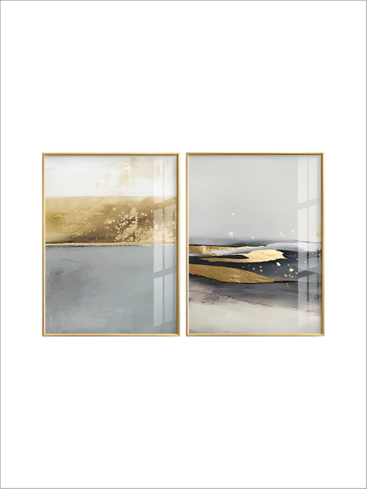 Black Gray Golden Minimalist Wall Art Fine Art Canvas Prints nordic Abstract Pictures For Luxury Living Room Kitchen Dining Room Entrance Hall Art Decor