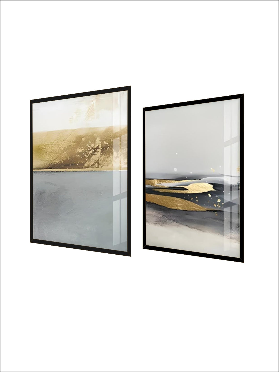 Black Gray Golden Minimalist Wall Art Fine Art Canvas Prints nordic Abstract Pictures For Luxury Living Room Kitchen Dining Room Entrance Hall Art Decor