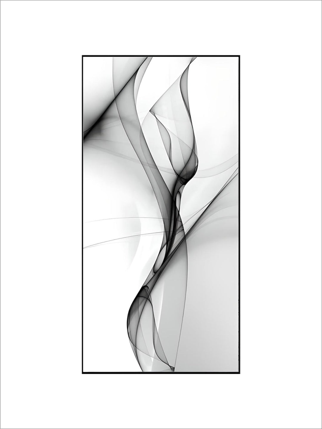 Minimalist Mystical Vapor Trails Black & White Wall Art Fine Art Canvas Prints Modern Art Pictures For Living Room Home Office Decor