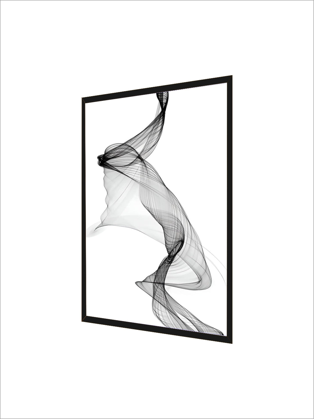 Minimalist Mystical Vapor Trails Black & White Wall Art Fine Art Canvas Prints Modern Art Pictures For Living Room Home Office Decor