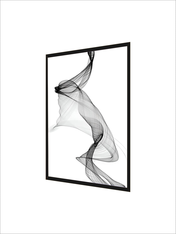 Minimalist Mystical Vapor Trails Black & White Wall Art Fine Art Canvas Prints Modern Art Pictures For Living Room Home Office Decor